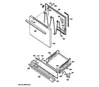 GE JGBS21PEW2WH door & drawer parts diagram