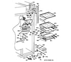 GE ZIS48NYA fresh food section diagram