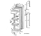 GE TFX30PRYEBB fresh food door diagram