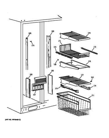 Freezer shelves