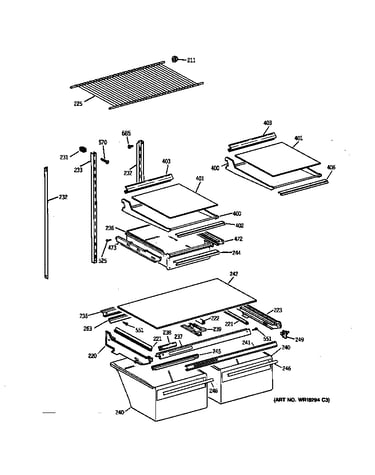Shelf parts