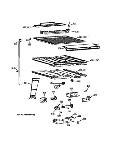 Compartment separator parts