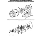 GE DDG5180SBLAA blower & drive assembly diagram