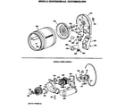 GE DDG7985SBLWW blower & drive assembly diagram