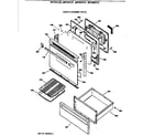 GE JBP26AV2 door & drawer parts diagram