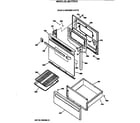 GE JBC17GV3 door & drawer parts diagram