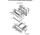 GE JGBC20GEV4AD door & drawer parts diagram