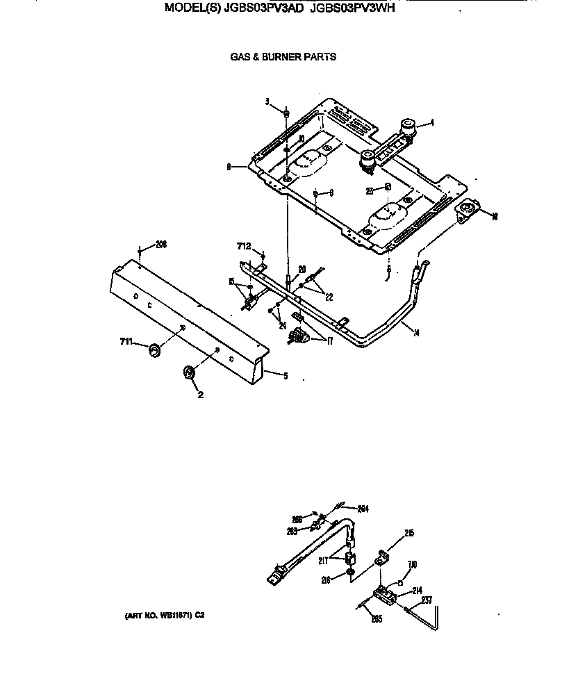 Gas & burner parts