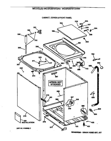 Cabinet, cover & front panel