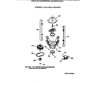 GE WCSR2070T2AA suspension, pump & drive components diagram