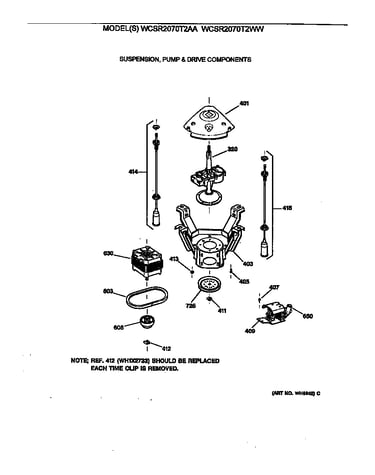 Suspension, pump & drive components