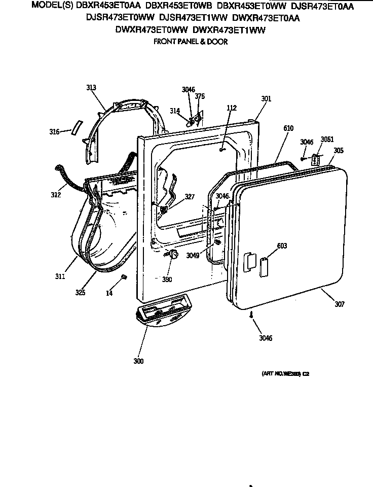 Front panel & door