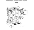 GE TBX18DAXGRAA cabinet parts diagram