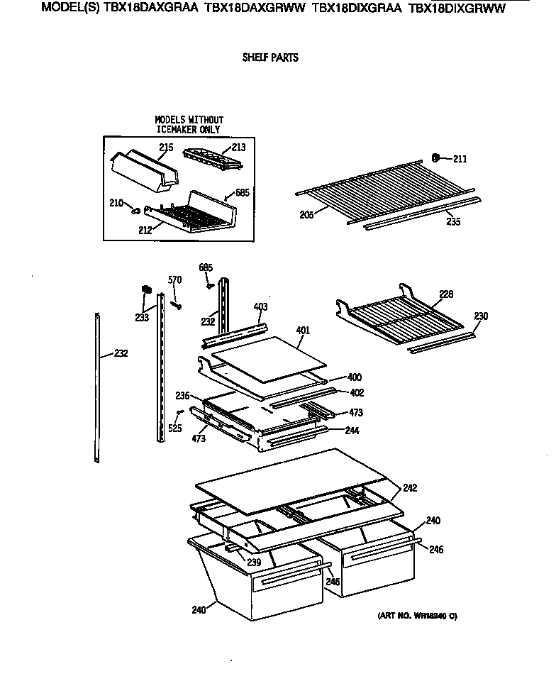 Shelf parts
