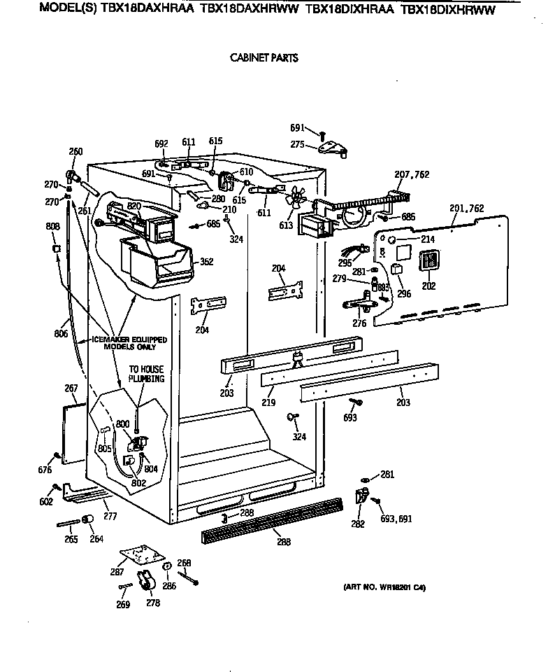 Cabinet parts