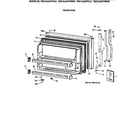 GE TBX18JAXFRAA freezer door diagram