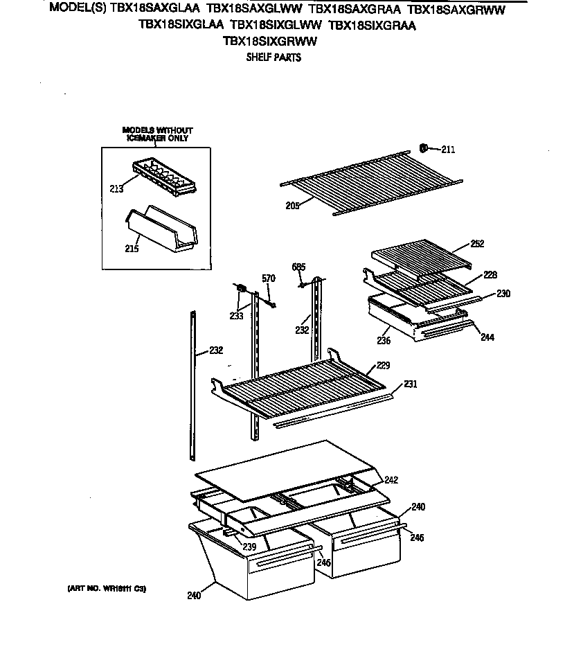 Shelf parts