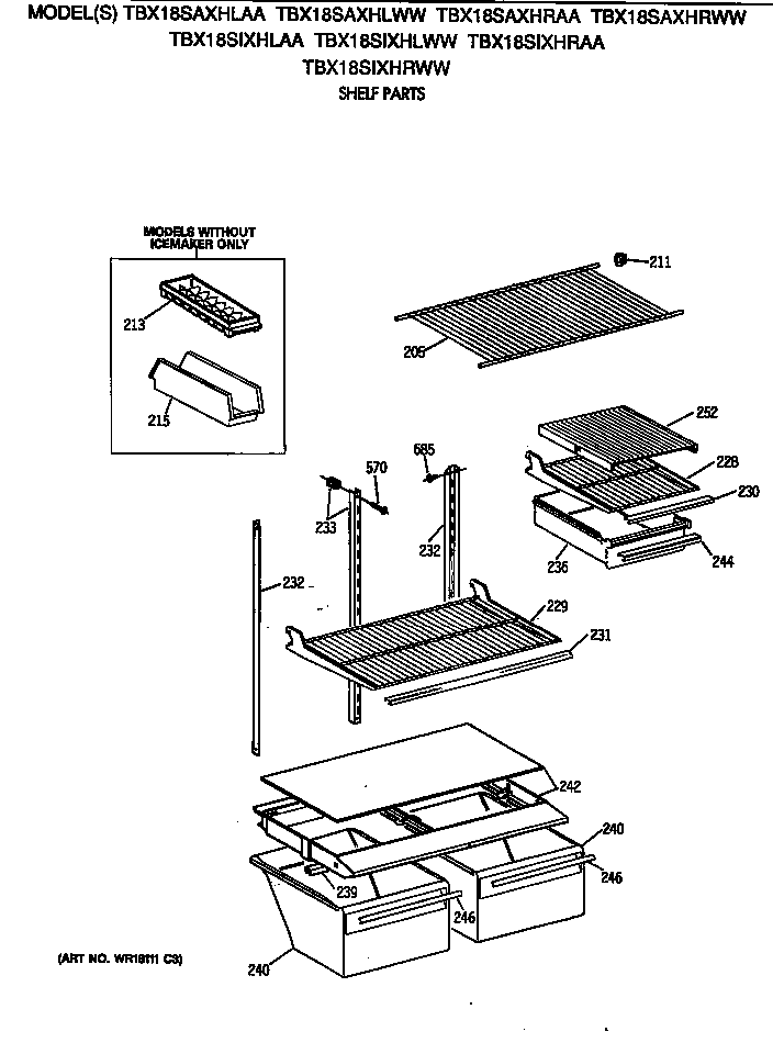 Shelf parts