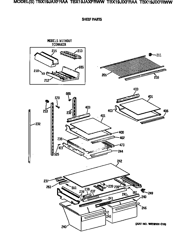 Shelf parts
