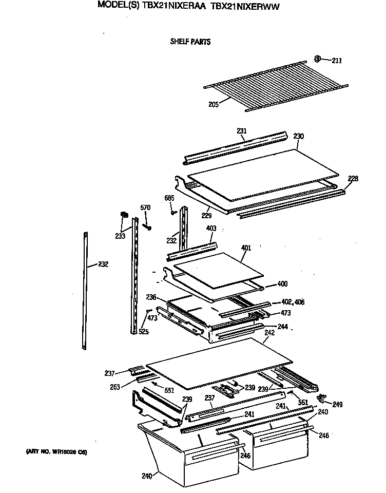 SHELF PARTS