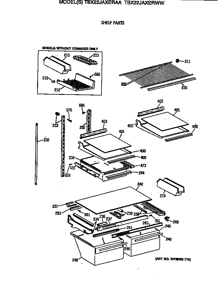Shelf parts