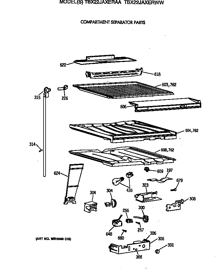 COMPARTMENT SEPARATOR PARTS