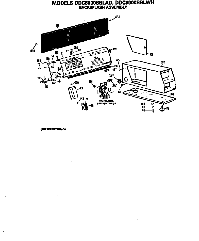 Backsplash assembly
