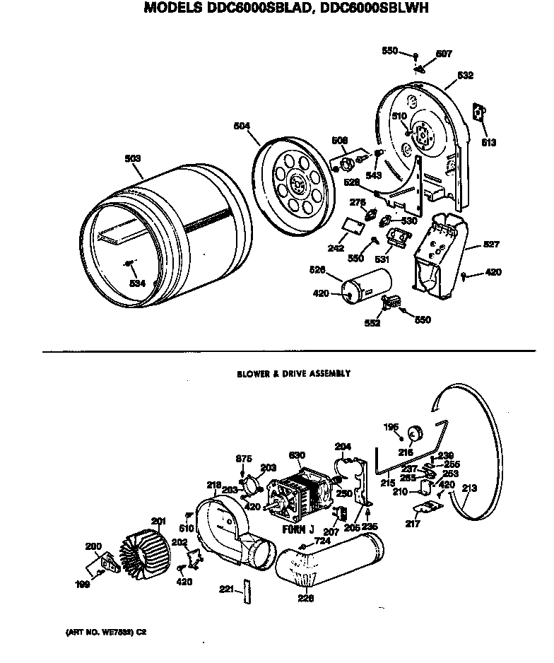 Blower & drive assembly