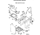 GE WSM2780RDW washer - cabinet, top panel & base diagram