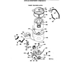 GE WSM2780RDW washer - tubs, hoses & motor diagram