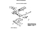 GE DDC4500SHM gas valve & burner assembly diagram