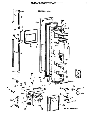 Freezer door