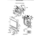 GE GSC1200X03 escutcheon & door assembly diagram