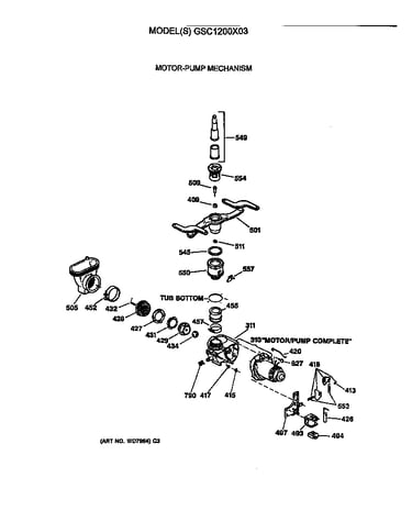 Motor-pump mechanism