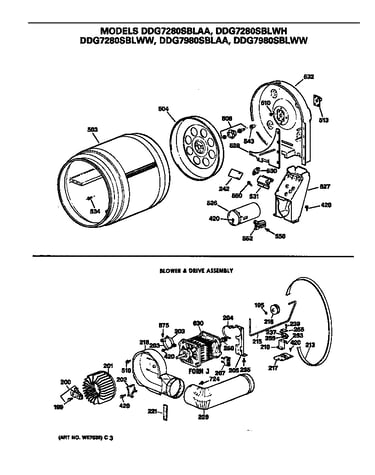 Blower & drive assembly