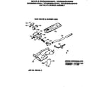 GE DDG8580SAMWH gas valve & burner asm. diagram