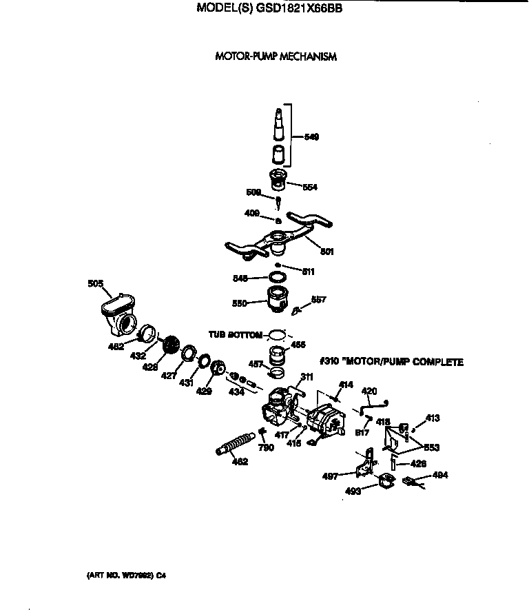 Motor-pump mechanism