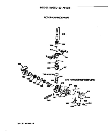 Motor-pump mechanism