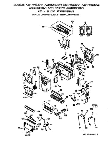 Motor, compressor & system components