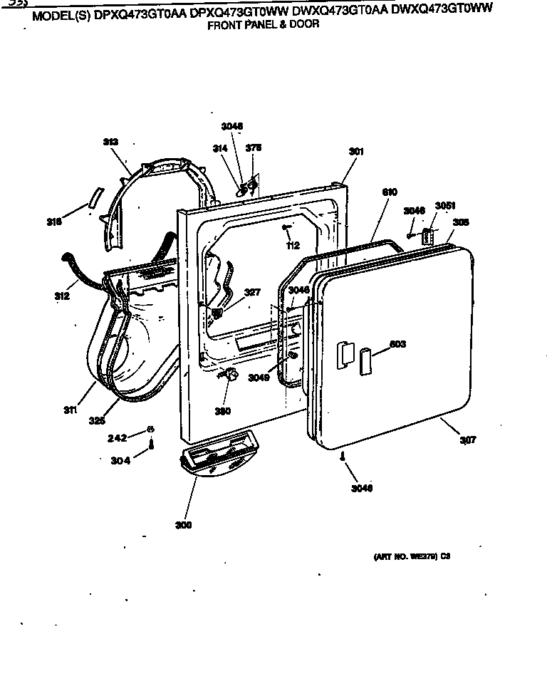 Front panel & door