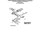 GE DPXQ473GT0AA gas valve & burner assembly diagram