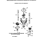 GE WPSQ3120T2AA suspension, pump & drive components diagram