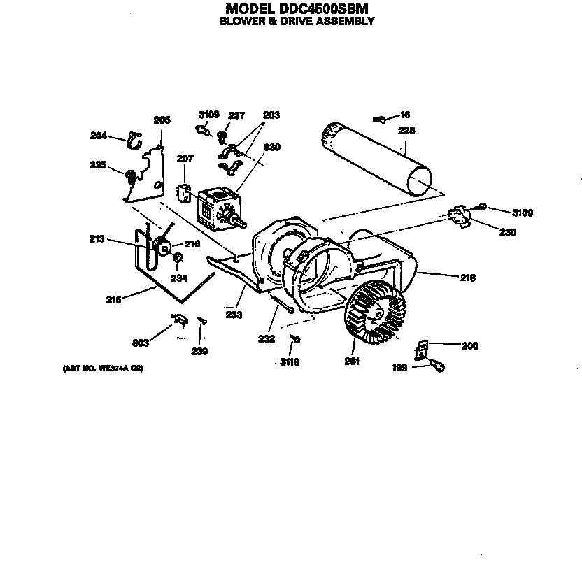 Blower & drive assembly