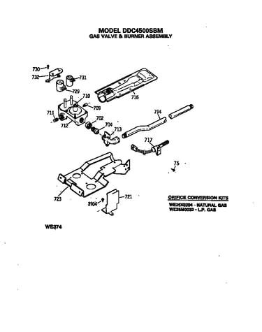Gas valve & burner assembly
