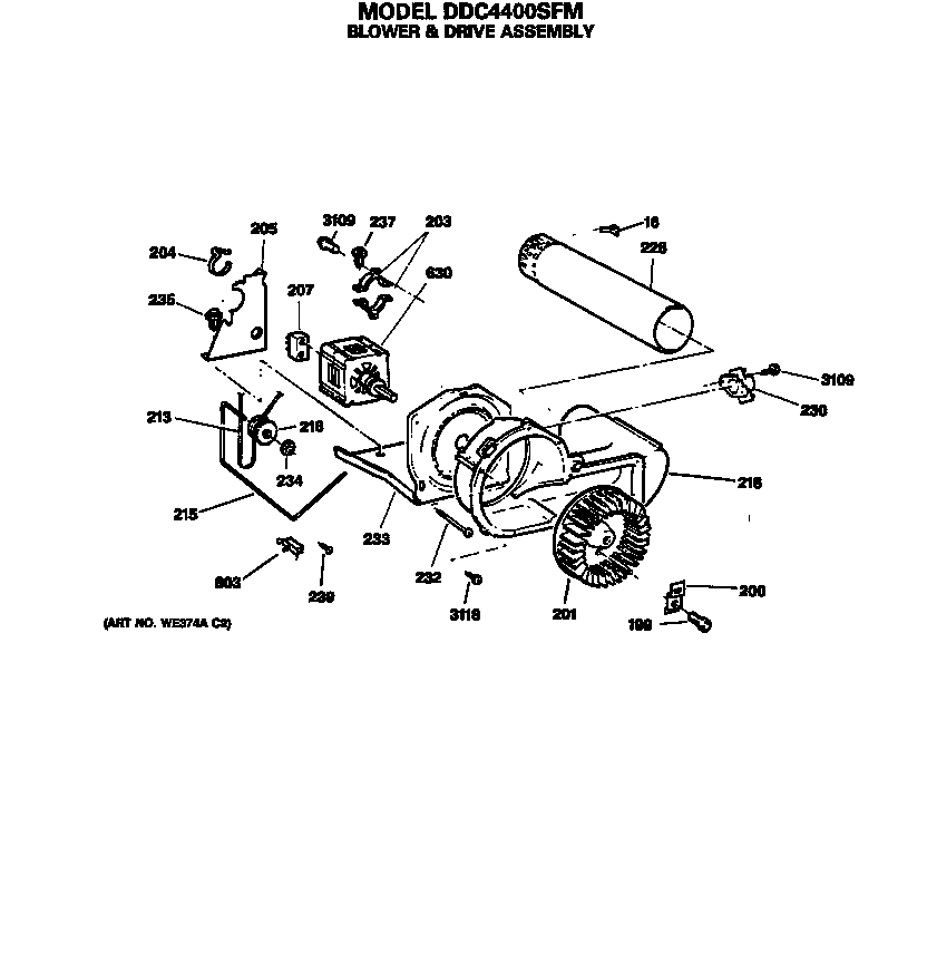 BLOWER & DRIVE ASSEMBLY