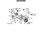 GE DDC4400SFM blower & drive assembly diagram