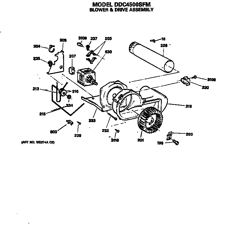Blower & drive assembly