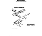 GE DDC4500SFM gas valve & burner assembly diagram