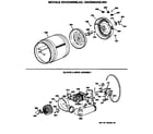 GE DDC5000SBLAD blower & drive assembly diagram
