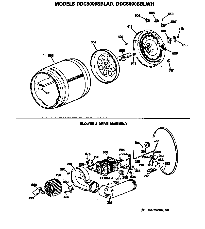 Blower & drive assembly